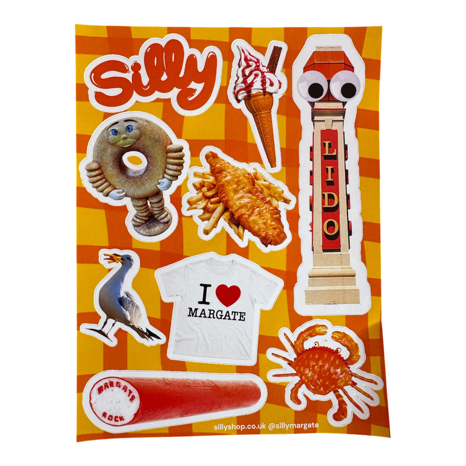 SILLY Margate sticker sheet